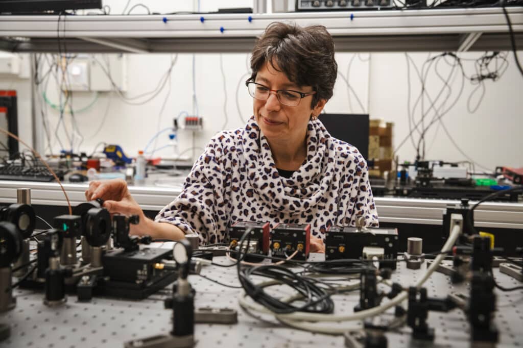 Katia Gallo in her lab